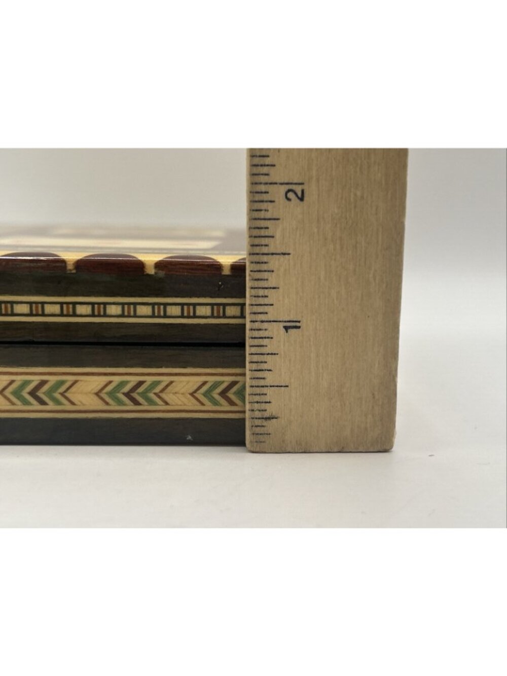 Miguel Laguna Playing Card Box Lacquered Mosaic Wood Inlay Handmade In Spain - Picture 13 of 16